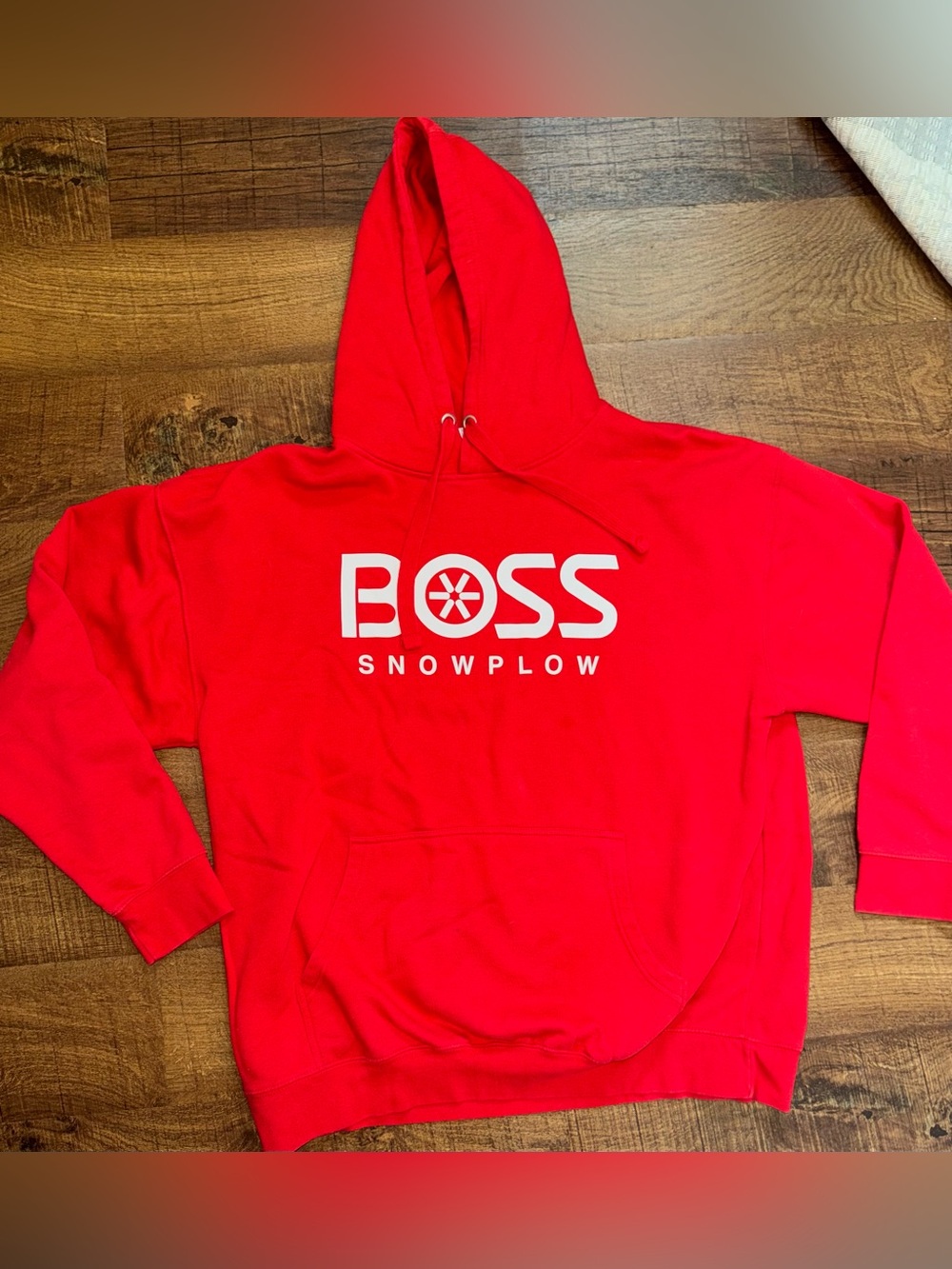 BOSS Snowplow Red Pullover Hoodie